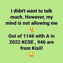 Leaders question about 2022 KCSE RESULTS