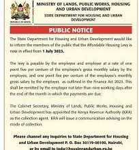 Housing Levy is now effected